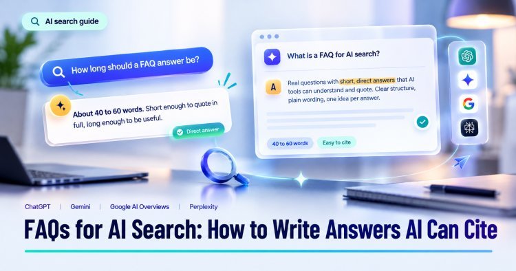 FAQs for AI Search: How to Write Answers AI Can Cite